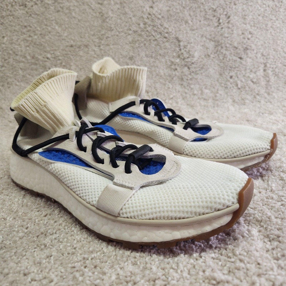 Alexander Wang X Adidas AW Run Knit Running Shoes Boys 4.5 White Blue